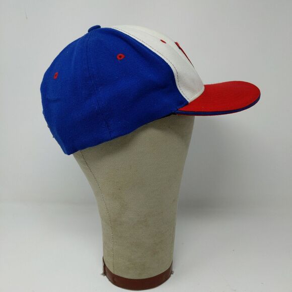 Prep Gear Fitted Hat Red White Blue Size S/M Embroidered P Logo - Picture 7 of 12